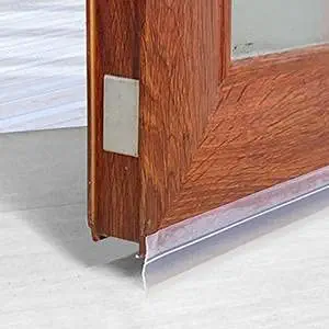 Grofilo Silicone Seale Strip Stripping,Under Door Draft Blocker Seal, Doors Windows Self Adhesive Sealing Sticker for Gaps in House Insectsproof Soundproof (2 Meter/ 45 MM)