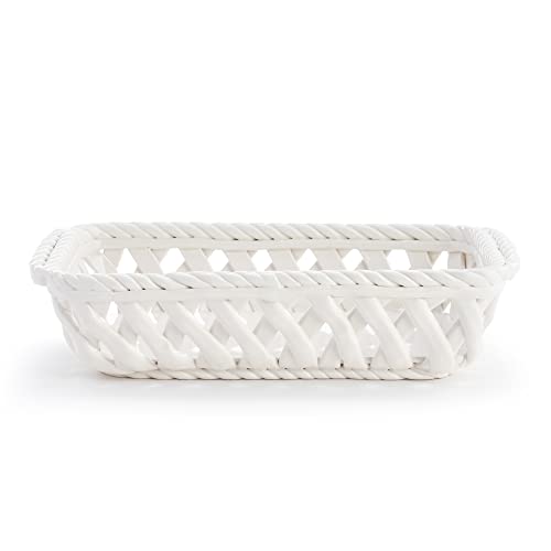 DEMDACO Classic Cream Christmas 13 x 8 Ceramic...