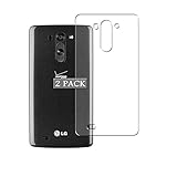 Vaxson 2-Pack Back Protector Film, compatible with LG G Vista VS880 2014 TPU Guard Cover Skin Sticker [ Not Front Tempered Glass Screen Protectors ]