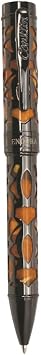 Conklin Endura Deco Crest Ballpoint Pen in Orange with Chrome Accents Premium Writing Instrument by Conklin Pen Company