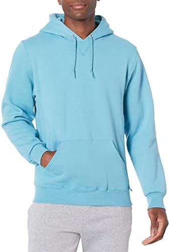 Russell Athletic Men's Hoodie Dri-Power Fleece Hoodies & Sweatshirts, Moisture Wicking, Cotton Blend, Relaxed Fit, Sizes S-4X, Arctic Blue, Small