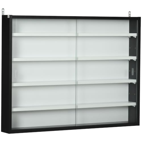 HOMCOM, vitrina de pared de 80 × 60 cm con puertas de cristal — Display cases recommended by Tempus Europa