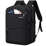 Laptop Backpack 15.6 Inch Backpack for Men Waterproof Backpack for Travel School Work Portable Computer Backpacks, Black