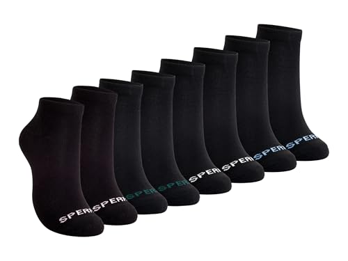 Sperry Men’s 8-Pack Cushion Comfort Low Cut Ankle Socks - Breathable Moisture-Wicking Athletic Low Cut Socks for Everyday Use