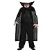 Produktbild Amscan 845775-55 - Kostüm Kopfloser Reiter, Kopfbedeckung, Schulterteil, Shirt mit Weste, Umhang, Mottoparty, Karneval, Halloween, Schwarz