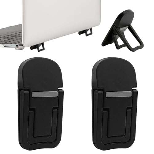 Vachelper 2 elevadores de teclado portáteis, ajuste de ângulo de inclinação dupla, elevador de teclado autocolante para a maioria dos teclados