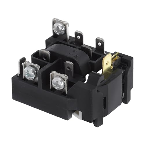 Zerodeko Protector de Sobrecarga Térmica para Relé de Arranque de Compresor, Plástico Negro, Compatible Frigoríficos, Congeladores y Sistemas de Aire Acondicionado