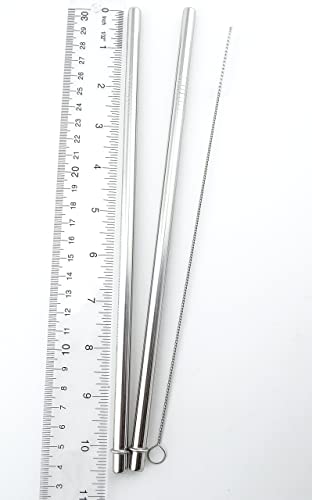 2 pitillos de acero inoxidable para vaso Tervis 24 oz miniatura 7