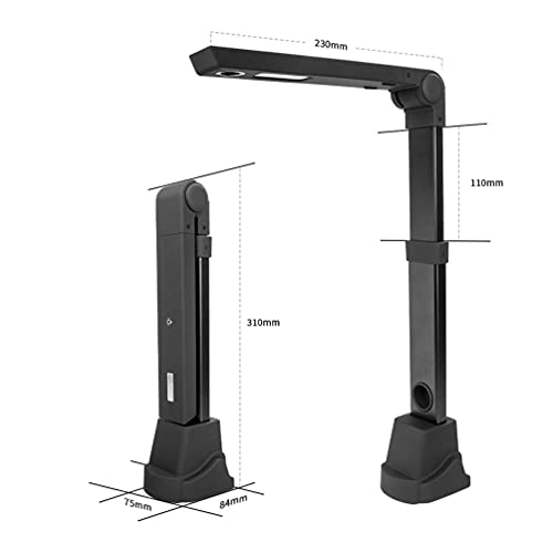 Boek- en documentscanner, 12MP HD-documentcamera, professionele draagbare opvouwbare boekbestandsscanner Max A4-formaat… - Image 8