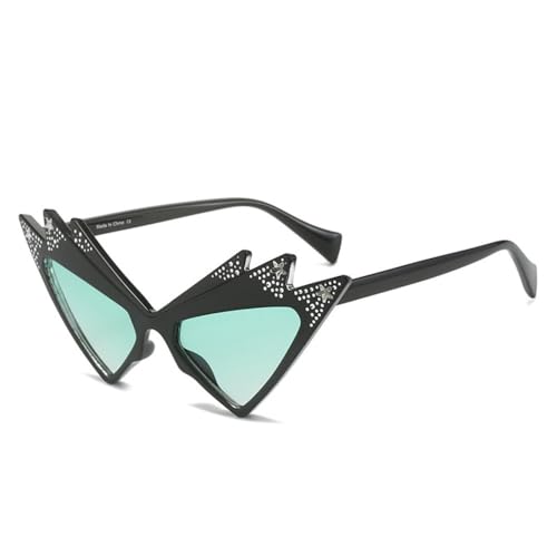Lunettes uv400 strass brillants et cristal irrégulier tendance chic