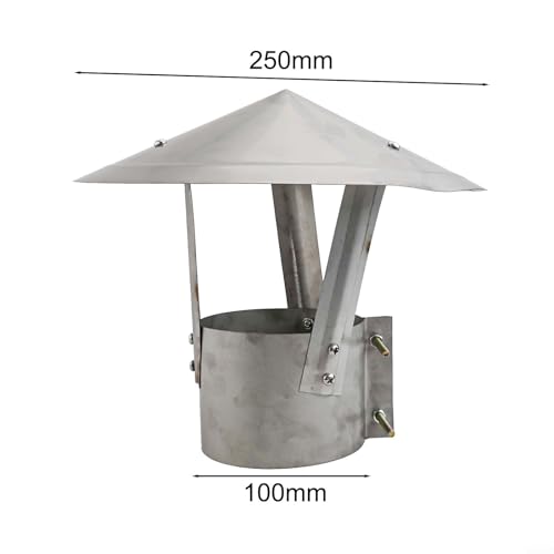 Tapa de chimenea de acero inoxidable 304 con diseño de hongo protector 100mm 3