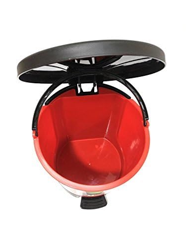 Image of ARISTO Unique Modern Plastic Pedal Dustbin 8.0 LTR (Red)