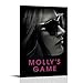 Produktbild OONJGSNGA Molly's Game-Poster, Wanddekoration, Film, cooler Wandkunstdruck, Poster, Vintage-Kunst, Raumdekoration, 60 x 90 cm, Rahmenstil