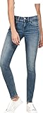 Moderne und feminine klassische 5-Pocket-Konstruktion mit dezenten Details und überkreuzten Gürtelschlaufen