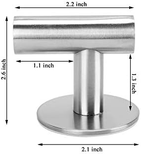 Belerry 2 Pcs Self Adhesive Towel Hooks Coat Hooks Robe Hooks Stainless Steel Heavy Duty Wall Hooks for Bathroom Kitchen and Bedroom (Silver)