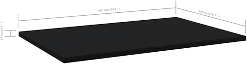 Miniatura 738 de Juego de 4 tableros de estantería, paneles de repuesto, unidades de almacenamiento, estantes de exhibición organizadores, gris hormigón, 31.5 x 11.8