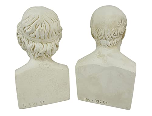Aristotle And Homer Bust Bookends Greek Philosophy #TOP2