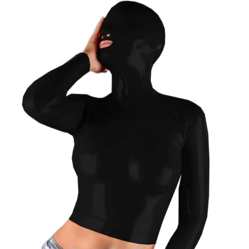 Haut court en PVC pour soirée thématique et costume de jeu de rôle secret