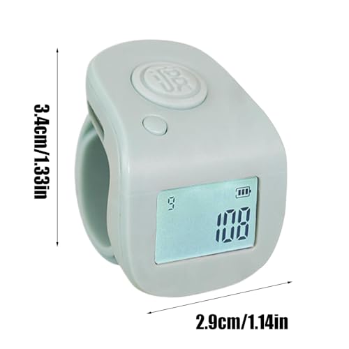 Comptoir du doigt étanche LED : clicker counter à main multifonctionnel - 5
