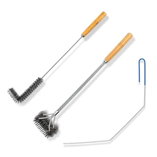 Uqezagpa 3 piezas de herramientas limpiadoras de acero inoxidable con forma de L