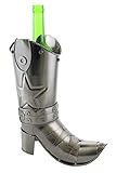 Metal Cowboy Boot Wine Bottle Holder