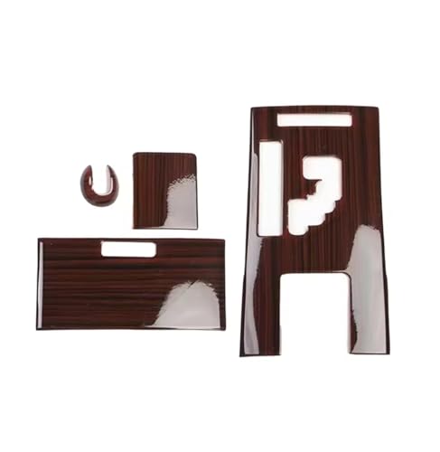 1 Set Center Console Gear Shift Panel Knob Cover Trim Fit for Lexus IS250 IS350 2006-2012 LHD RHD Wood Grain Style ABS(RHD)