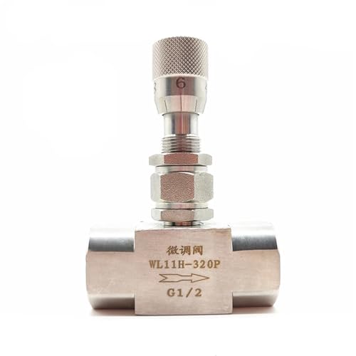 Vanne de regulation inox 304 de haute precision filetée 3/8 - 2