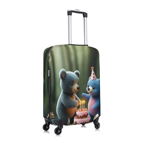 Personalized Custom Luggage Cover Add Your Own Name Photo Text Double-Sided Design Travel Suitcase Case Protector Covers 18-32 Inch-Orange3