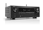 Denon AVR-S970H ricevitore AV 7.2 canali, amplificatore HiFi con Dolby Atmos, DTS:X, 6 ingressi HDMI e 2 uscite, 8K HDMI, Bluetooth, WLAN, AirPlay 2, HEOS Mulitroom, compatibile con Alexa