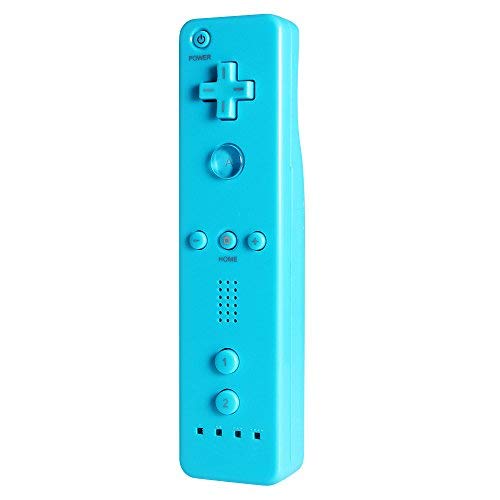 Remote Controller for Wii & Wii U Lavuky WR03 with Silicone Case and Wrist Strap(no Motion Plus Built-in) -Light Blue