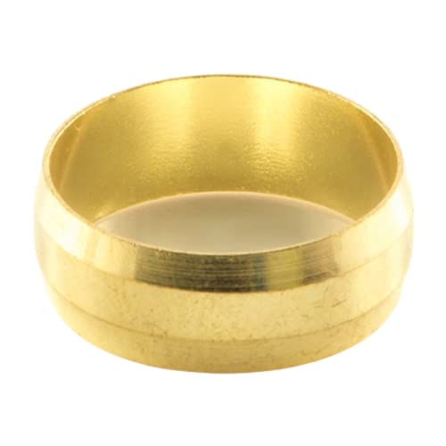 15mm Brass Olives for Compression Plumbing Fittings (10-15-20-25-50-100 Pack) (50)