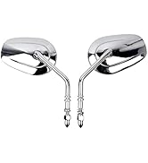 Minho HD Motorcycle Rearview Mirror Fit for Harley Sportster/Dyna Glide/Softail/Road King/Electra...