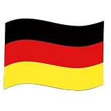 TopTen Automagnet Deutschland 20x12 cm Fanartikel Fahne 4er Set WM 2018