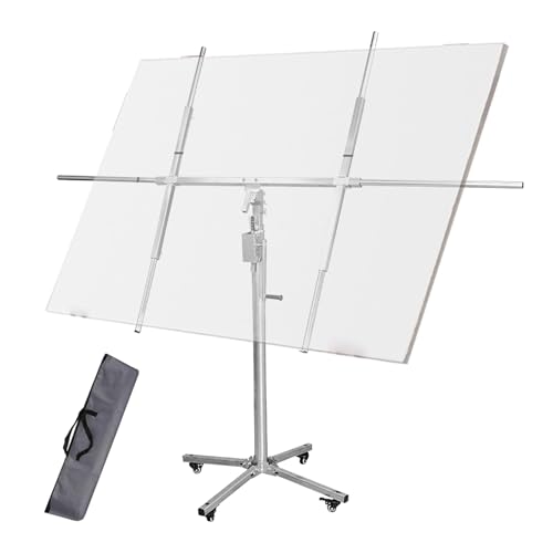 Drywall Lift Panel Hoist Dry Wall Rolling Panel - Drywall Panel Hoist Jack for Ceiling With 4 Lockable Wheels - 3.2m 3.8m Tall Sheetrock Lift Drywall Lift Heavy Duty for Home Improvement(H 3.8m/12.4ft