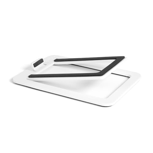 Kanto S2W Desktop Speaker Stands - 2 Pack - Vertical Tilt - Steel (White) - Image 3