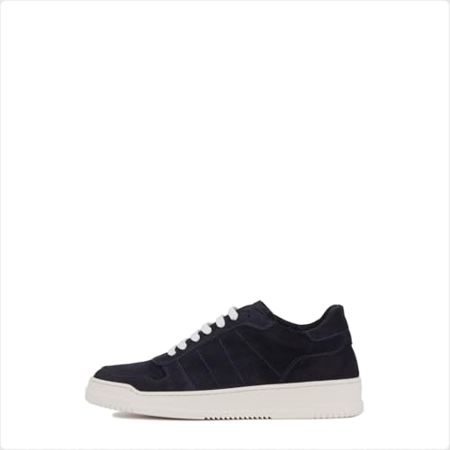 Image of Aquatalia Men's Cristo Sneakers Made in Italy, 70% Leather and 30% Tumbled Leather, Leather Lining, Round Toe, Rubber Outsole.