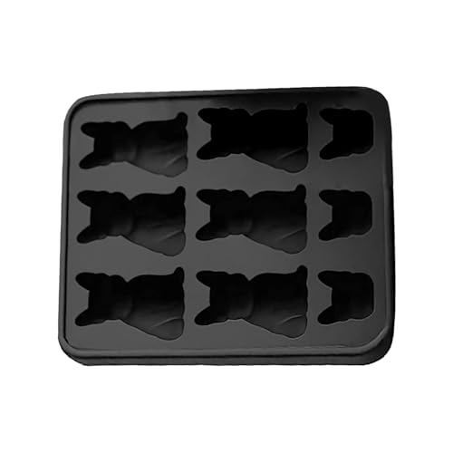 Acunny Molde para cubitos de hielo para whisky | Silicona de 9 cajas para formas de perro divertidas - Fabricante de bloques de hielo de fácil desmontaje para uso alimentario, bandeja reutilizable
