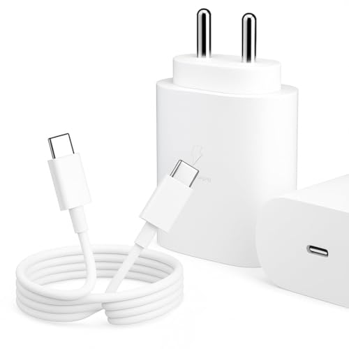 Image of [Orginal] Samsung 25W PD Type-C Superfast Charger Adapter & Cable Compatible with Galaxy M07|M17|M36|M16| M35|A55|A56|A35|A16|A36|S24Fe|F36|F56|Z Flip7|S25(Edge,Plus,Fe) Tab|25Watt USB C Fast Charging