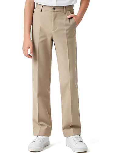 Image of Boys Dress Pants School Uniform Golf Pants for Boys Chino Pants