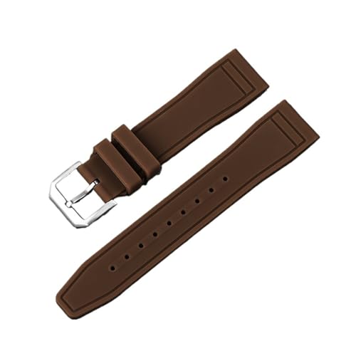 LYBELIRH 20mm 21mm 22mm \tgVREHb`Xgbv IKΉ JVIohΉ Y fB[X J[uGh _CrO o[ X|[cEHb`uXbg(Brown,22mm)