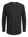 JACK &AMP; JONES HERREN JJENOA TEE O-NECK NOOS LANGARMSHIRT, SCHWARZ, XXL EU