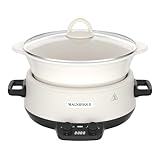 MAGNIFIQUE 5 Quart Programmable Slow Cooker with Auto Warm...