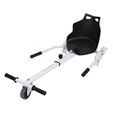 loyliawa Hoverboard Go Kart,Hoverboards Seat Attachment, Hoverboards Go Kart Attachment for Kids & Adults, Accessory for Self Balancing Scooter, Fit for 6.5”-10” Hoverboards White