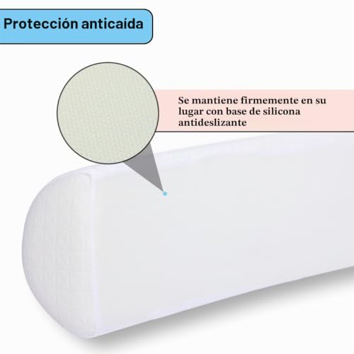 Protector de borde de cama para cuna y adultos con funda lavable 5