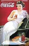  Coca Cola Deco Fille Affiche en acier