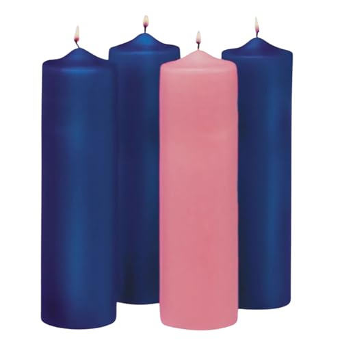 Needzo Christmas Advent Candle Set, 12