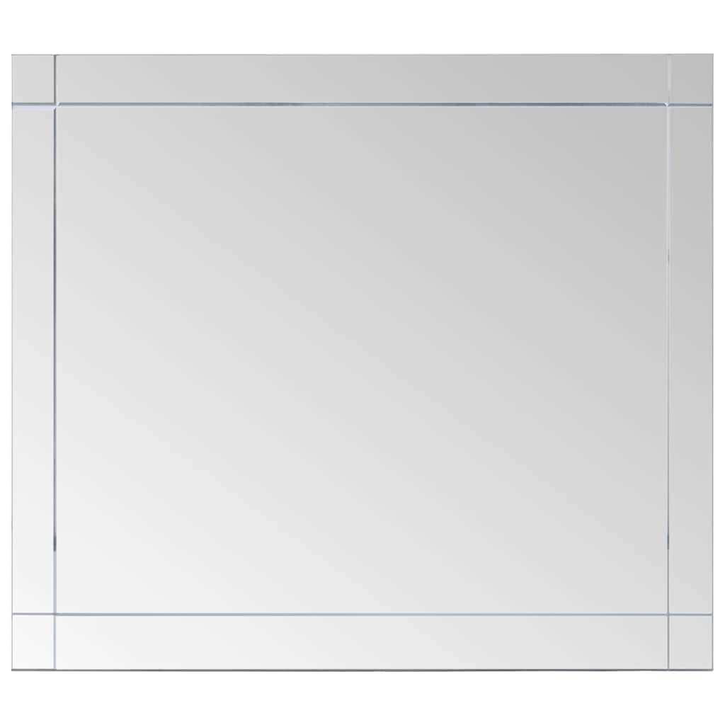 KGHFDVB Modern Wall Mirror 100x60 cm Glass, Decorative Cosmetic Mirror for Bathroom or Home Decor, Safe Rough Grinding Edge, Easy Wall Mount