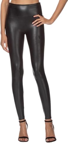 Legging confortable en cuir pour femme coupe slim élégante