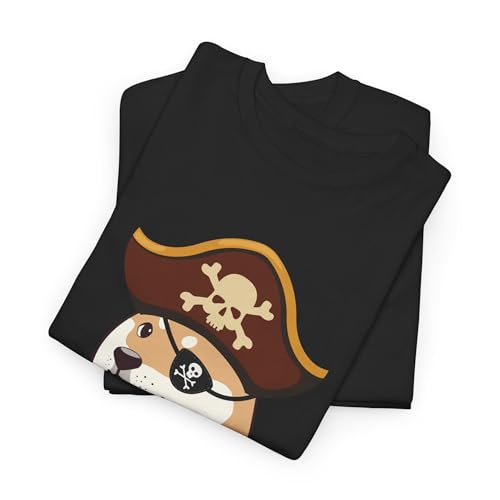 Doge Pirate Shirt – Shiba Inu Pirate Tee – Funny Internet Meme Doge Pirate Graphic T-Shirt - Image 3