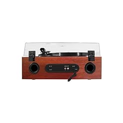 Halterrego Platine Vinyle All-in-One avec 2 HP intégrés/Couvercle, RMS 2 * 8W, 3 Vitesses, Lecteur CD, BT in, Radio FM… - Les Beatles, Paul McCartney, John Lennon, RIngo Starr, George Harrison